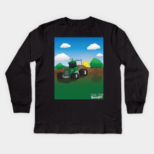 Hunting Pickup Truck Kids Long Sleeve T-Shirt